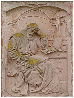 9021 Wissembourg-Bas-relief du moine Otfried.JPG