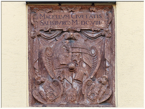 9078  Salzbourg_Une plaque d'agrément pour une boucherie délivrée en 1608.JPG