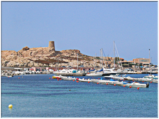 9907 Corse-Île Rousse-Le port et la tour génoise.jpg